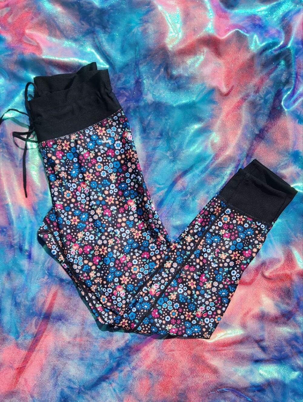 "Floral Fit Baddie" Athletic Leggings